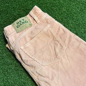 Hey Gang Women’s Corduroy Coral/Pink Jeans Pants